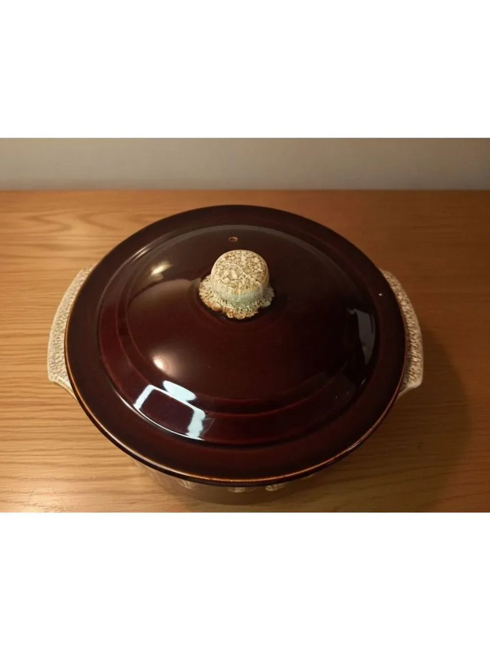 Vintage Pfaltzgraff Brown Drip-Glaze Ceramic Oven-safe Casserole Dish w/ Lid